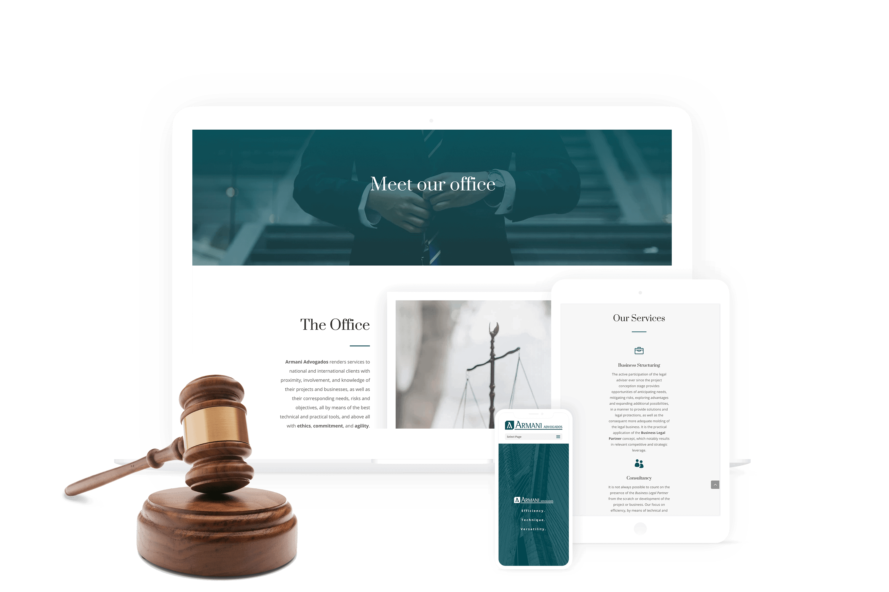 Armani Advogados Responsive Website